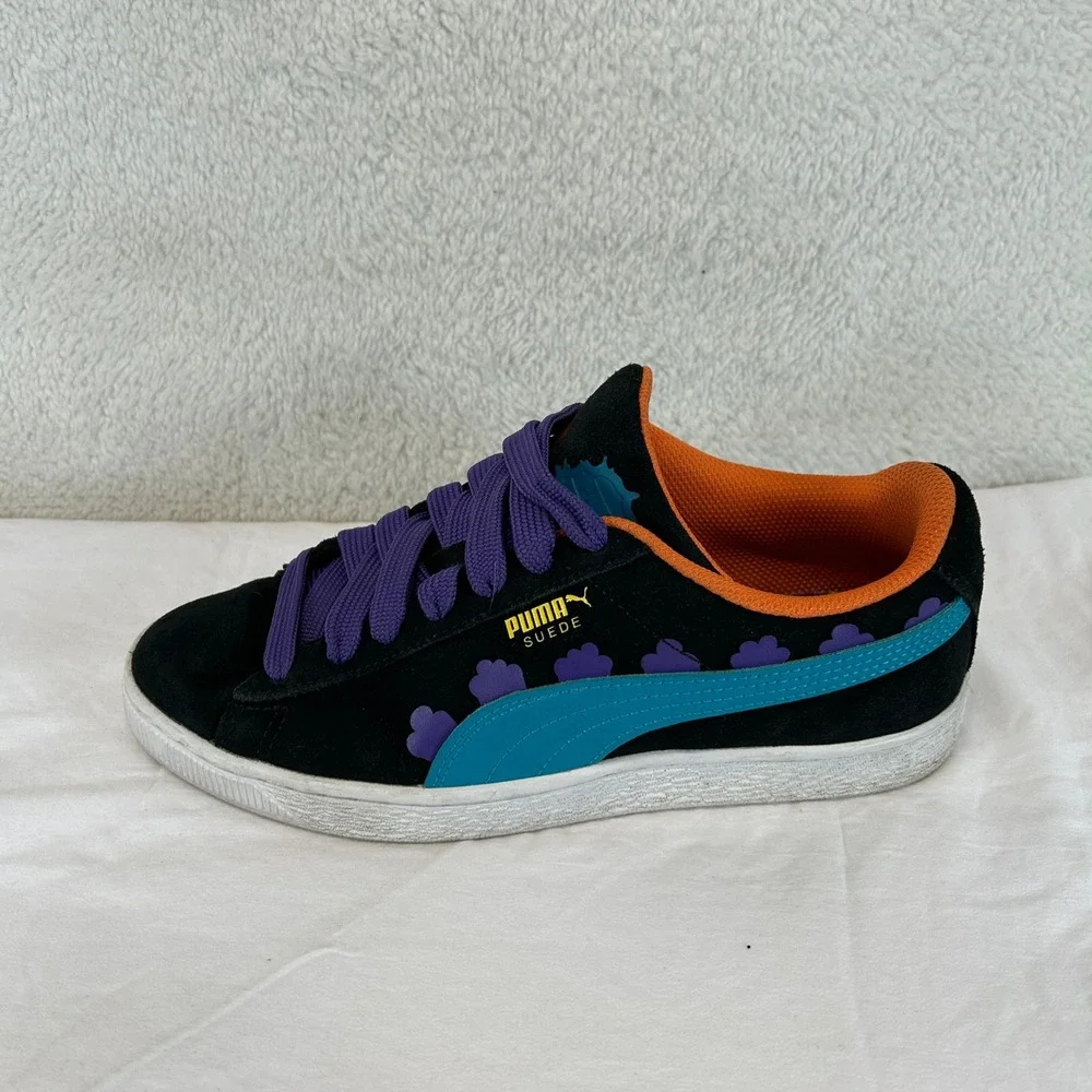 Puma Suede Rugrats JR Black‎ Caribbean Sea Nickelodeon Shoes Size 6Y